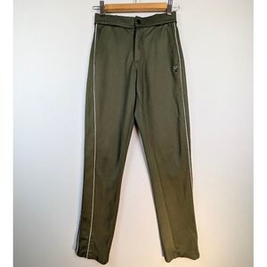 Ron Dorff Tennis Pants Mens XS 25x28 Olive Green Track Bottoms Pique Cotton FLAW
